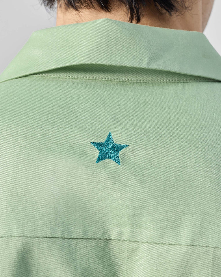 Jaisal Shirt - Sage Green Embroidered