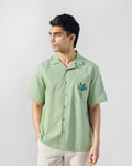 Jaisal Shirt - Sage Green Embroidered